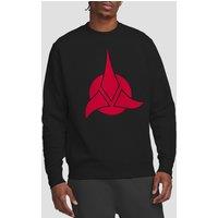 Star Trek Klingon Logo Crew Sweatshirt, Black | Size: Large