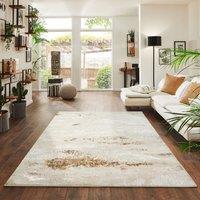 Desire Rugs Onyx Modern Abstract Area Rug - Stylish Sprayed Design for Elegant Interiors in Beige | Size: 60 cm x 220 cm