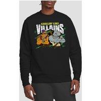 Teenage Mutant Ninja Turtles Tmnt Chillin Like Villains Crew Sweatshirt, Black | Size: Large