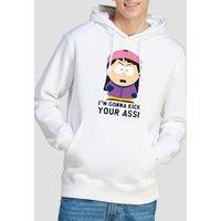 South Park Im Gonna Kick Your Ass Hoddie, White | Size: Medium