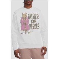 Teenage Mutant Ninja Turtles Tmnt Father Of Heroes Crew Sweatshirt, White | Size: Medium