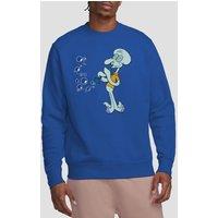 Spongebob Squidwards Clarinet Crew Sweatshirt, Royal Blue | Size: 2XL