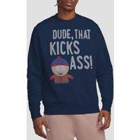 South Park The Stan Kicks Ass Unisex Crew Sweatshirt, Navy | Size: 2XL