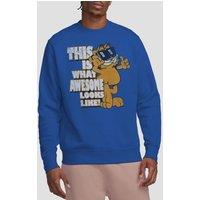 Garfield Awesome Crew Sweatshirt, Royal Blue | Size: 2XL