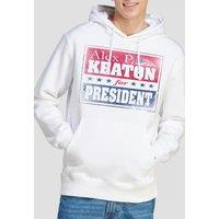 Paramount Home Entertainment Family Ties Alex For President Hoddie, White | Size: Large