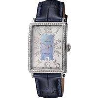 Gevril Women's Glamour Swiss Leather Watch in Blue