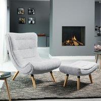 Madelia Accent Chair and Footstool