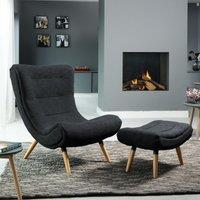 Madelia Accent Chair and Footstool