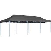 Berkfield Home Folding Pop-up Party Tent 3x9 m Anthracite in Black
