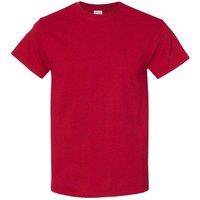 Gildan Men's Heavy Cotton Short Sleeve T-Shirt (Pack Of 5) in Dark Red | Size: Medium