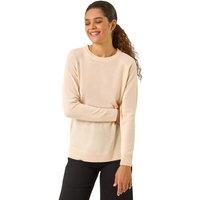 Roman Women's Plain Soft Crew Neck Jumper in Natural | Size: 10