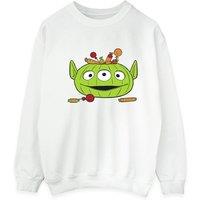 Toy Story Men's Alien Pumpkin Basket Halloween Sweatshirt in White | Size: XL