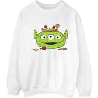 Toy Story Men's Alien Pumpkin Basket Halloween Sweatshirt in White | Size: Medium
