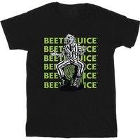Beetlejuice Men's Pose Cotton T-Shirt in Black | Size: XL