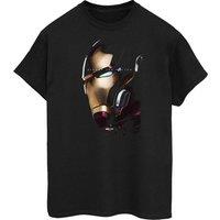 Avengers Endgame Men's Avenge The Fallen Iron Man Cotton T-Shirt in Black | Size: 5XL