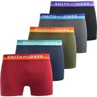 Smith&Jones Men's Jaspin Boxers 5 Pack | Size: Medium