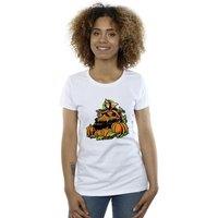 Disney Women's Evil Queen Villains Cotton Halloween T-Shirt in White | Size: Medium
