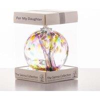 Sienna Glass 10cm Spirit Ball - For My Daughter Multicoloured Pink