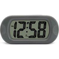 Acctim Silicone Digital Alarm Clock Smartlite Crescendo Alarm Easy Read Jumbo Display Silicone Case in Grey