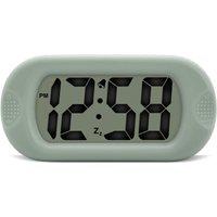 Acctim Silicone Digital Alarm Clock Smartlite Crescendo Alarm Easy Read Jumbo Display Silicone Case in Pale Green