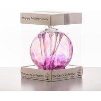 Sienna Glass Mother's Day 10cm Spirit Ball Pink & Purple