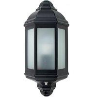 ValueLights Wiltshire Black Outdoor Wall Lantern