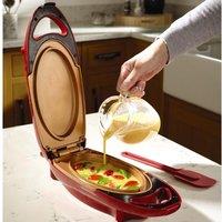 mysmartbuy Cera Titanware Copper Infused Non-Stick Quick Cook Meal Maker for Eggs, Omelettes, Toasties & More - Measures 33 x 12.5 x 9.5cm