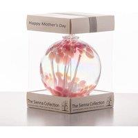 Sienna Glass Mother's Day 10cm Spirit Ball Pastel Pink