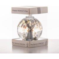 Sienna Glass Mother's Day 10cm Spirit Ball Pastel Silver