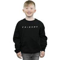 Friends Boy's Text Logo Sweatshirt in Black | Size: 3-4 Years