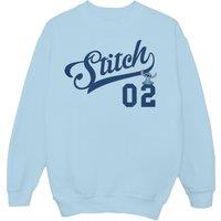 Disney Girl's Lilo & Stitch Athletic Sweatshirt in Baby Blue | Size: 3-4 Years