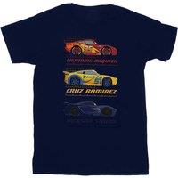 Cars Boy's Racer Profile Cotton T-Shirt in Navy | Size: 3-4 Years