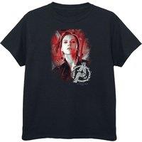 Avengers Endgame Girl's Black Widow Brushed Cotton T-Shirt | Size: 12-13 Years