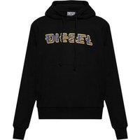Diesel Men's Pixel Logo Black Hoodie | Size: Large