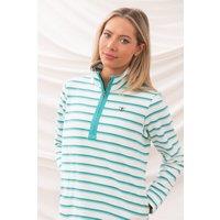 Lighthouse Clothing Shore Women's Sweatshirt Cotton Funnel Neck Jersey in Turquoise | Size: 18