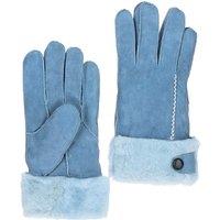 Fenland England Women's Real Leather Sheepskin Gloves in Light Blue | Size: S/M