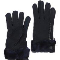 Fenland England Women's Real Leather Sheepskin Gloves in Dark Navy | Size: Medium/Large