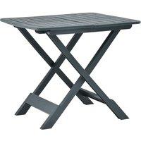 Berkfield Home Folding Garden Table Green 79x72x70 cm Plastic | Size: 79 x 72 x 70 cm