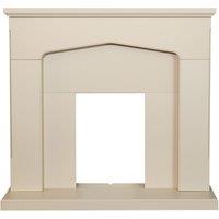 Adam Fires & Fireplaces Adam Cotswold Fireplace in Stone Effect, 48 Inch in Cream