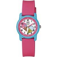 Q&Q VR41J007Y 30mm Quartz Watch in Pink
