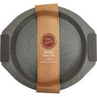Orsina Functional Design Large Round Cake Tin, Non-Stick Carbon Steel Baking Tin For Perfect Cakes, Durable Oven in Grey