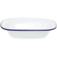 Orsina Durable 24cm Rectangular Pie Dish, Stylish Constructed Rectangular Pie Dish, Versatile Non Stick Pie Dish in White
