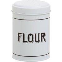 Orsina Airtight Design White Metal Flour Shaker Durable Metal Flour Shaker, Metal Constructed Flour Shaker Container