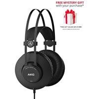 AKG K52 High Performance Lightweight Closed-Back Headphones in Black