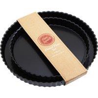 Orsina Set of Two Non Stick Baking Dishes, Removable Base Baking Pans, Oven Proof Cake Tins in Assorted Sizes in Black