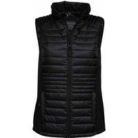 TEE JAYS Women's Crossover Bodywarmer in True Black | Size: Small