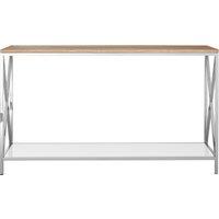 Orsina Sleek Console Table, Modern Design Hallway Table For Hallway, Distinctive Sofa Table For Livingroom in Silver