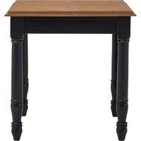 Orsina Black Side Table With Carved Legs, Natural Wood Grain Bedside Table, Round Accent Table, Ideal For Lounges