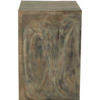 Orsina Minimalistic Faux Marble Stool, Contemporary Kitchen Bar Seat, Durable Wooden Bar Stool, Decorative Seat in Natural