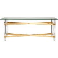 Orsina Luxe Design Coffee Table, Spacious Top Decorative Coffee Table For Livingroom, Durable Modern Coffee Table in Clear